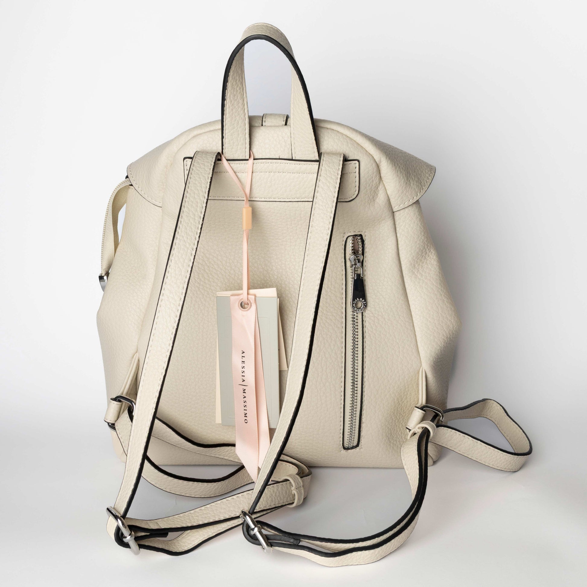 Zaino Elegante in Ecopelle Beige - Alessia Massimo