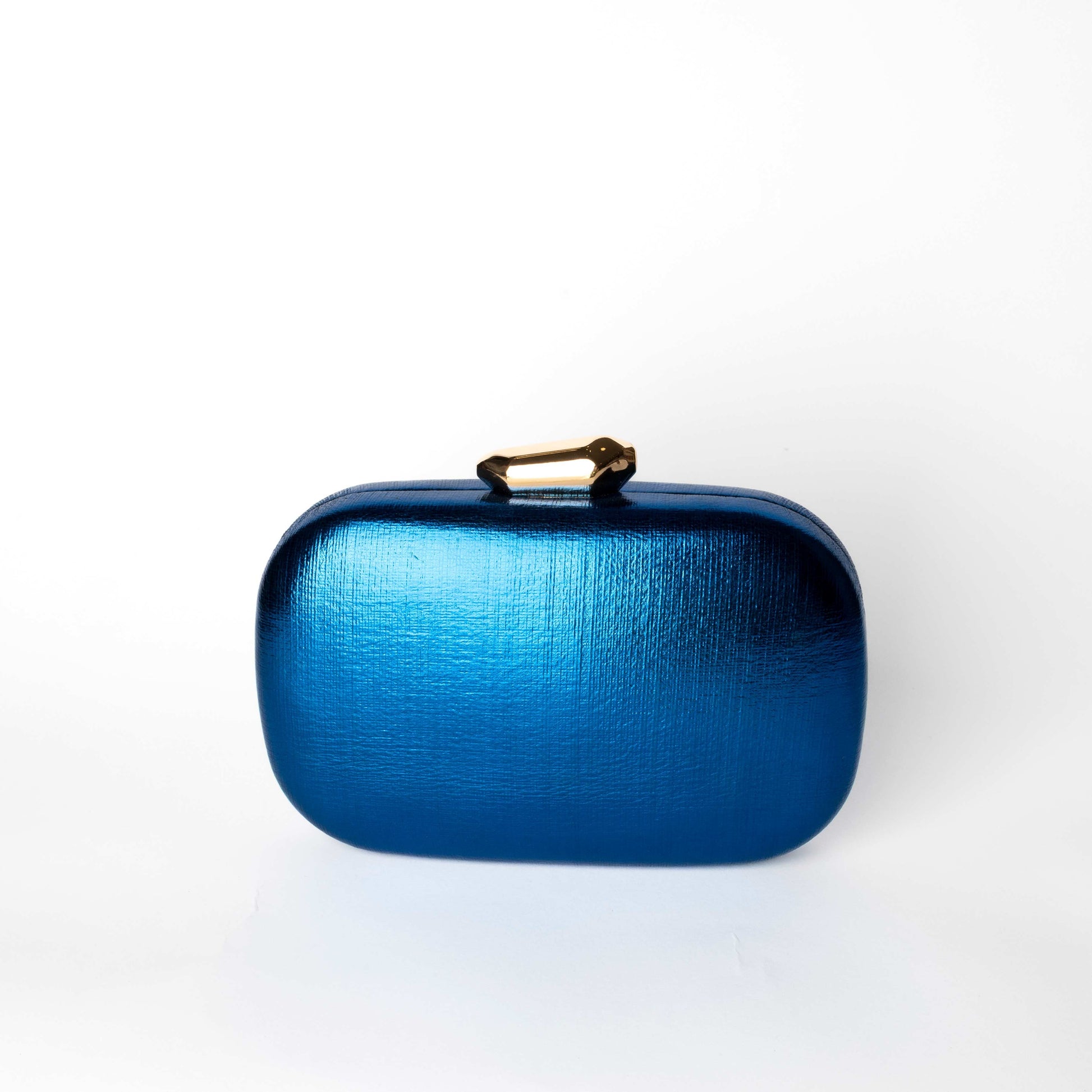 Pochette Rigida Blu Metallizzato Nali