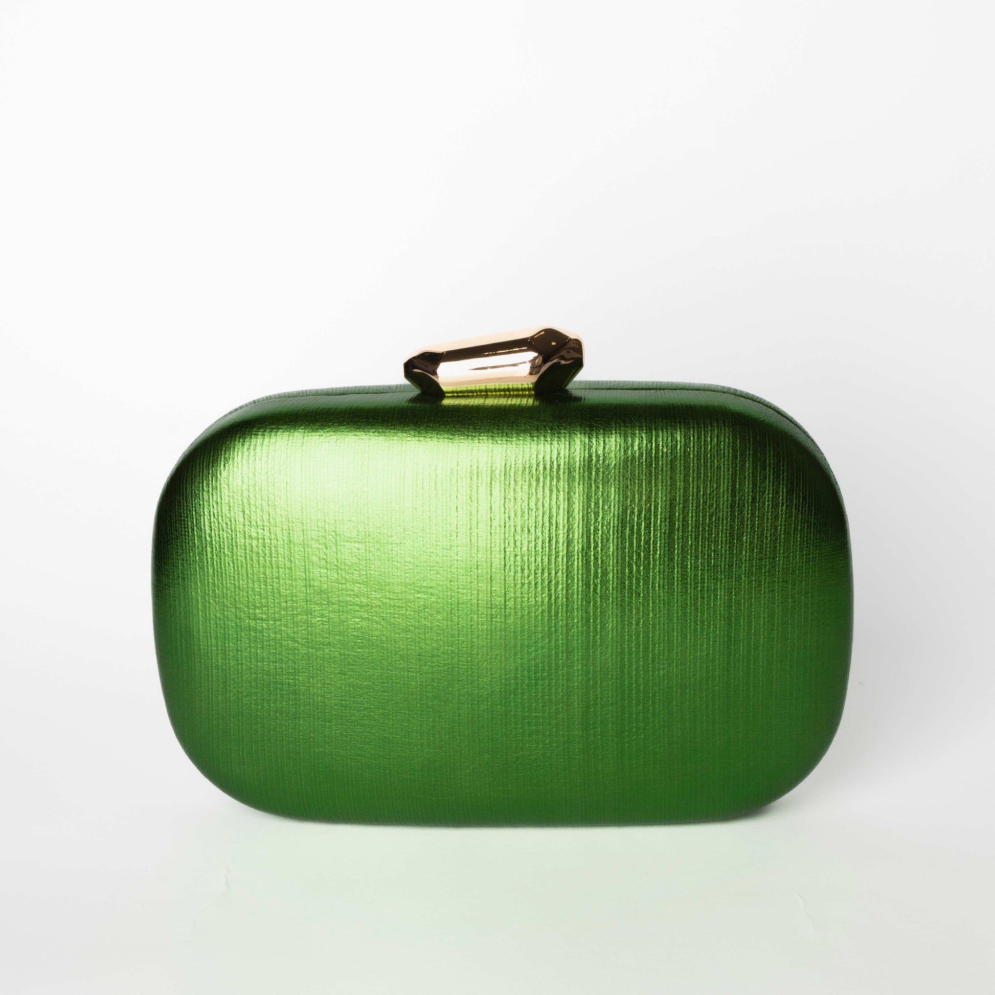 Pochette Rigida Verde Metallizzato Nali