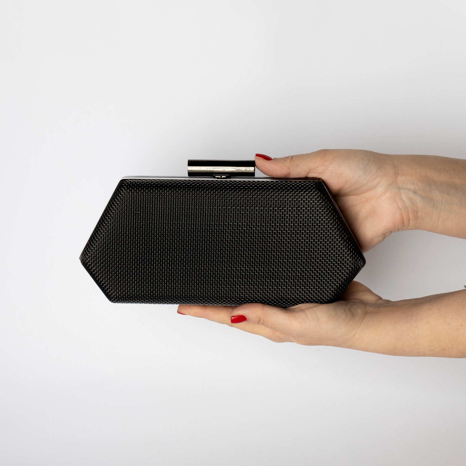 Clutch Esagonale Nera