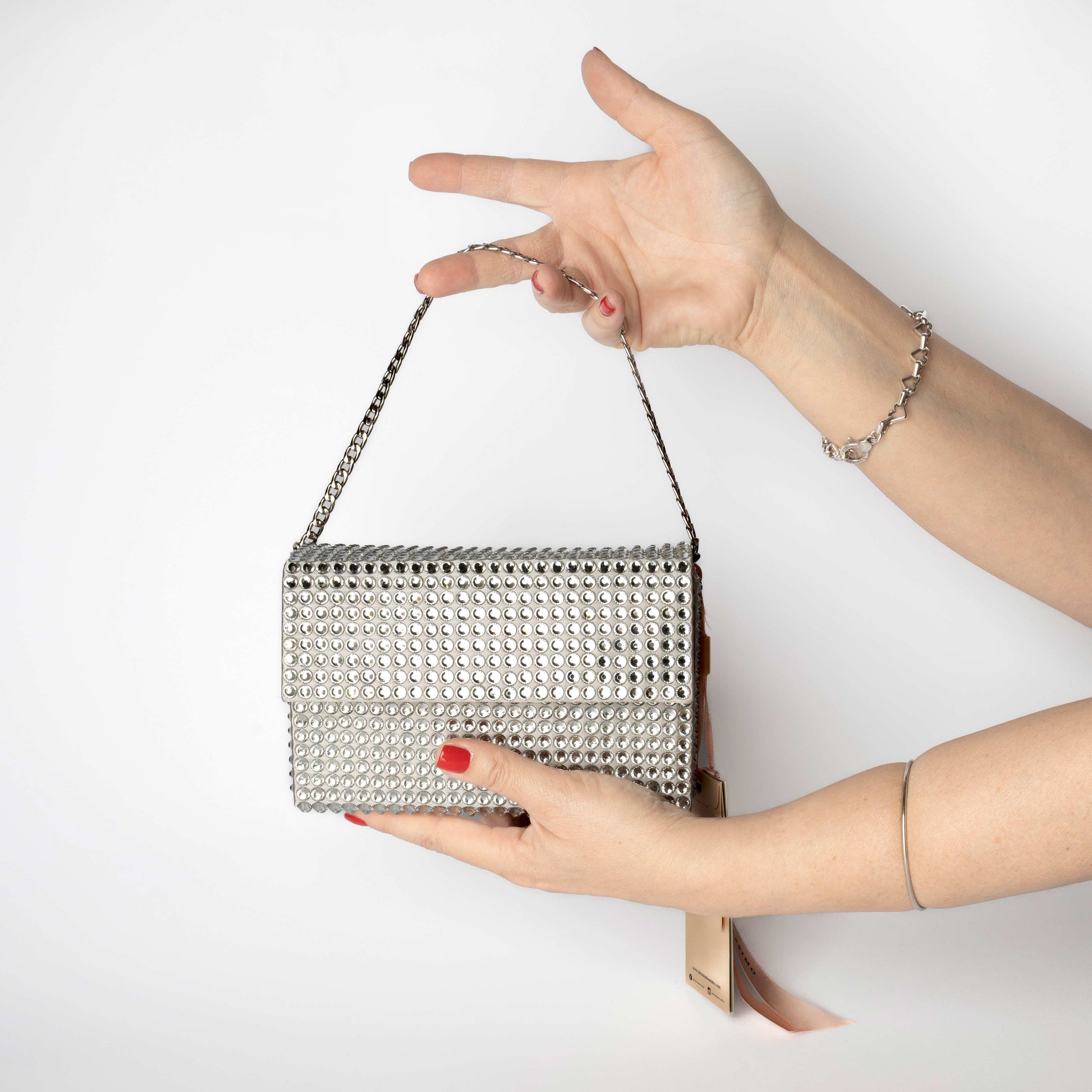 Borsa Rigida Brillantinata Alessia Massimo