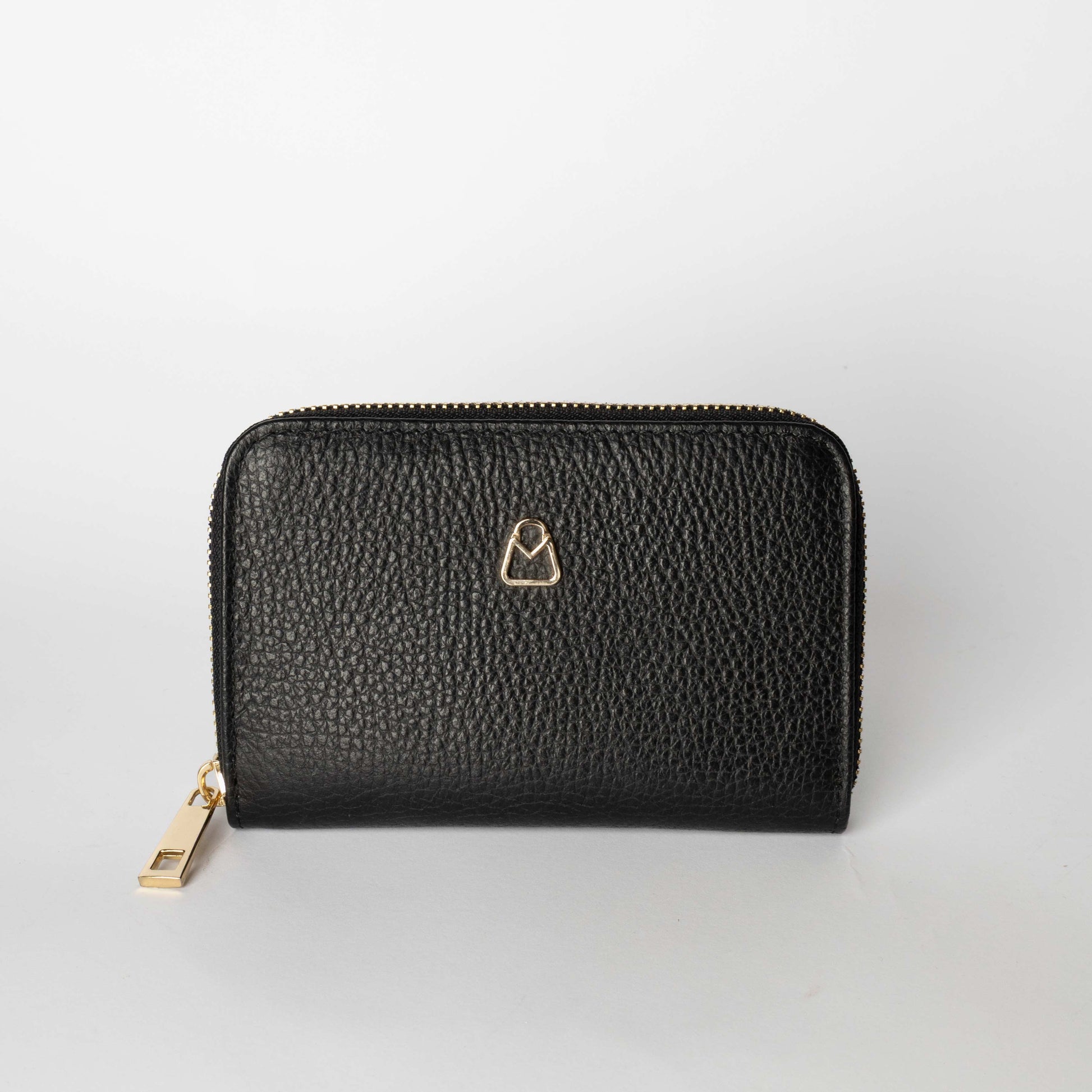 Portafoglio Zip Nero Martellato