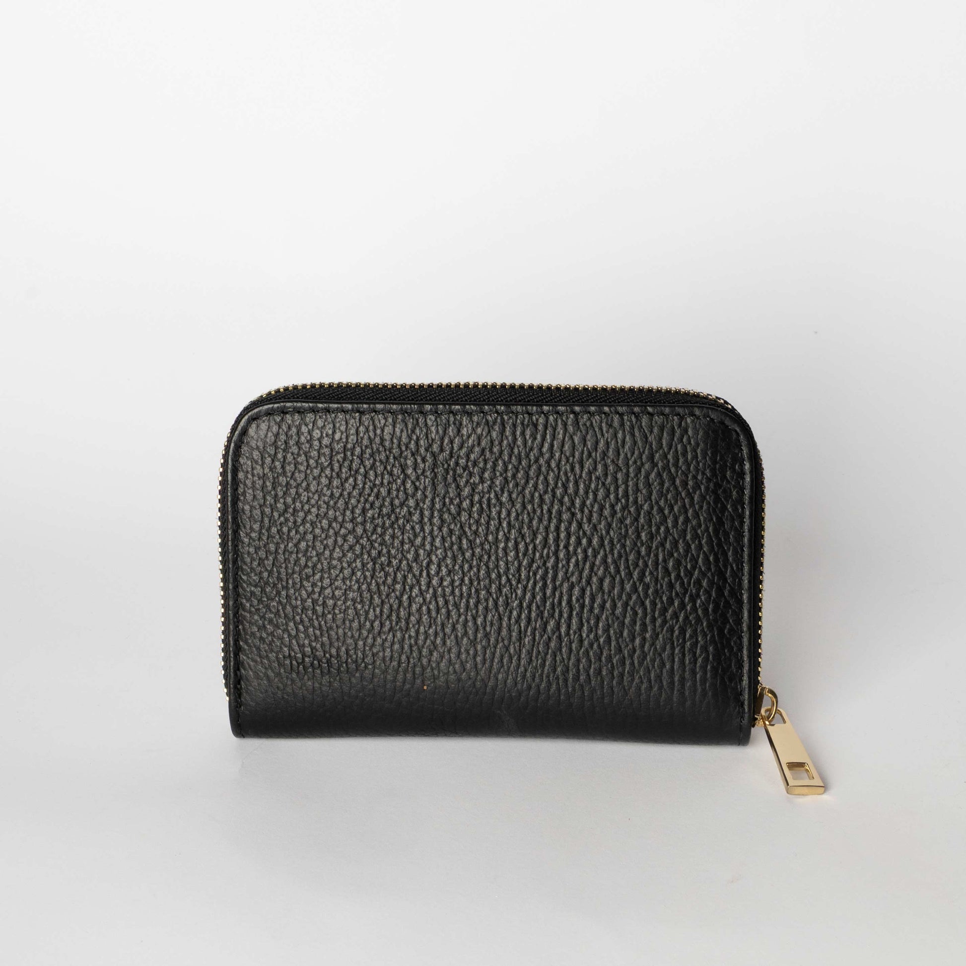 Portafoglio Zip Nero Martellato