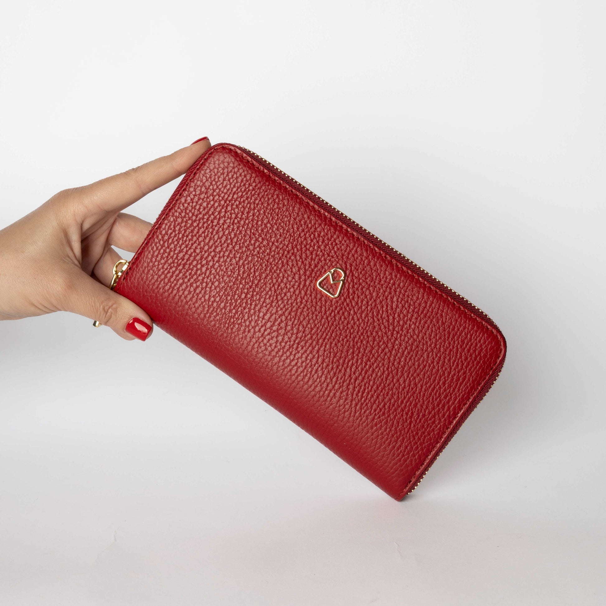 Portafoglio Zip Rosso Intenso