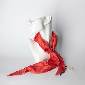Foulard Plissé Rosso
