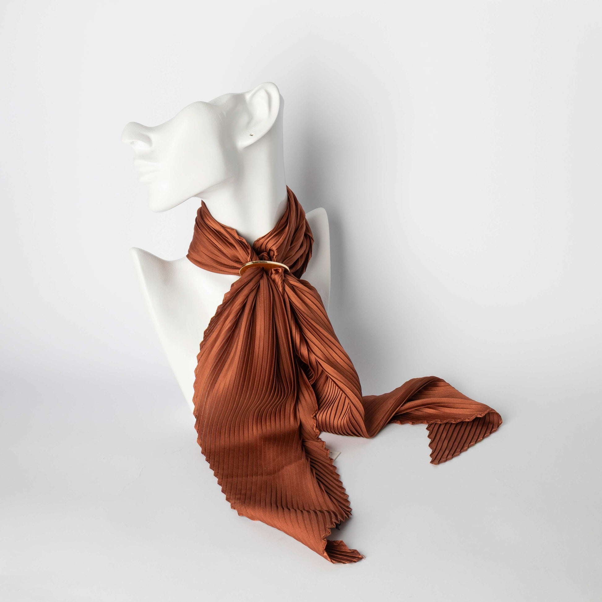 Foulard Plissé Rosso
