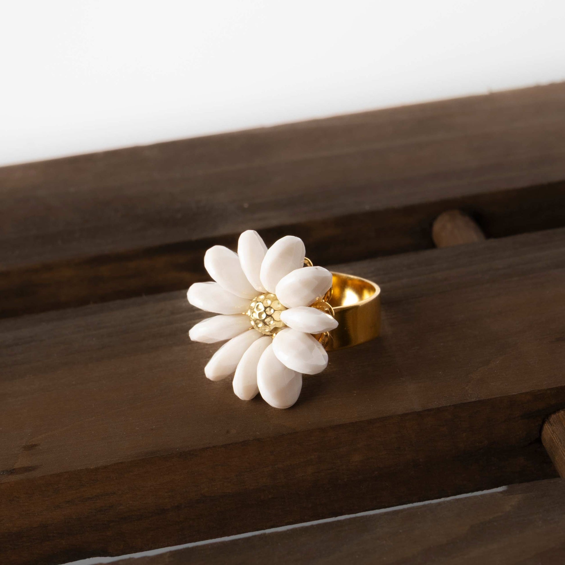 Parure Fiore Margherita Anello e Orecchini