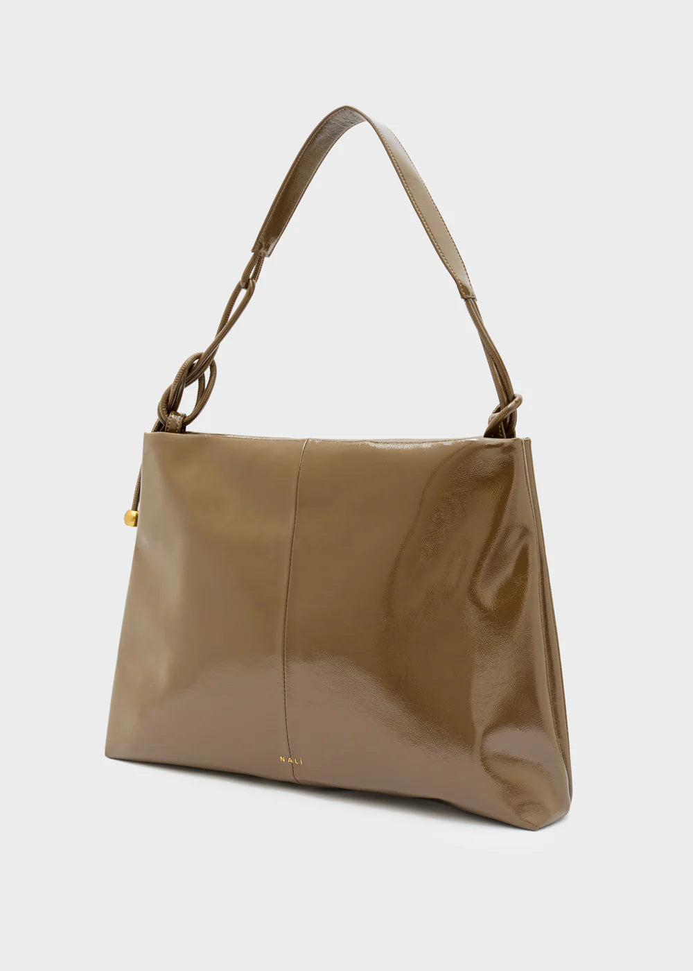 Borsa in vernice fango Nalì