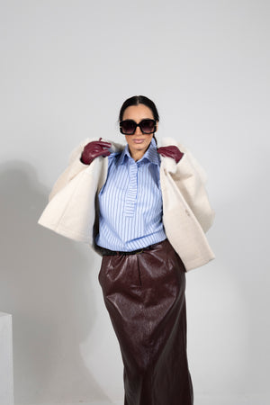 Giaccone panna, taglia unica, Alessia Massimo