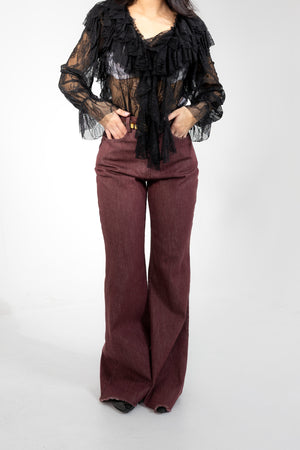 Pantaloni burgundy Saiph