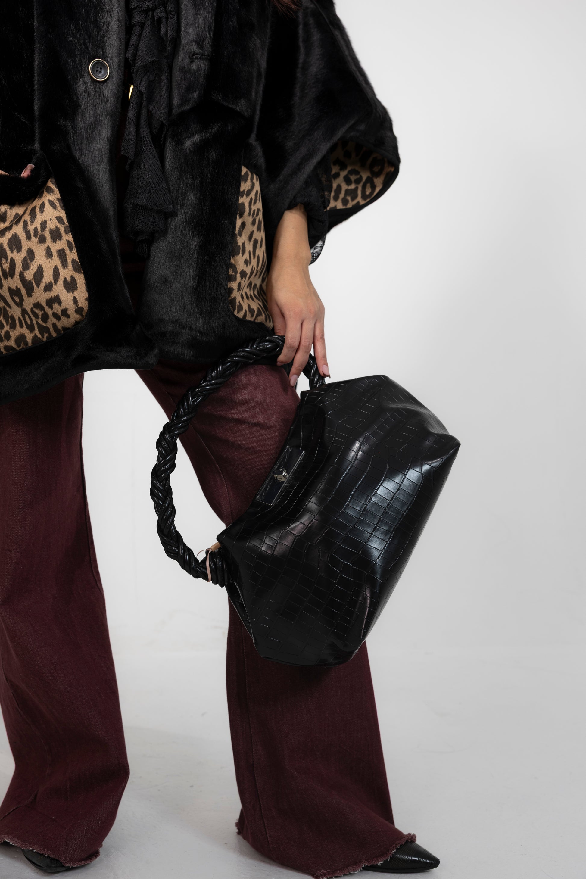 Borsa nera In ecopelle Alessia Massimo