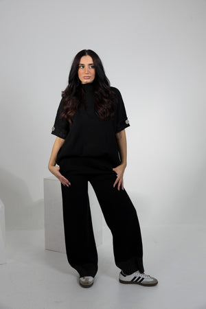 Pantaloni, taglia unica, nero Alessia Massimo