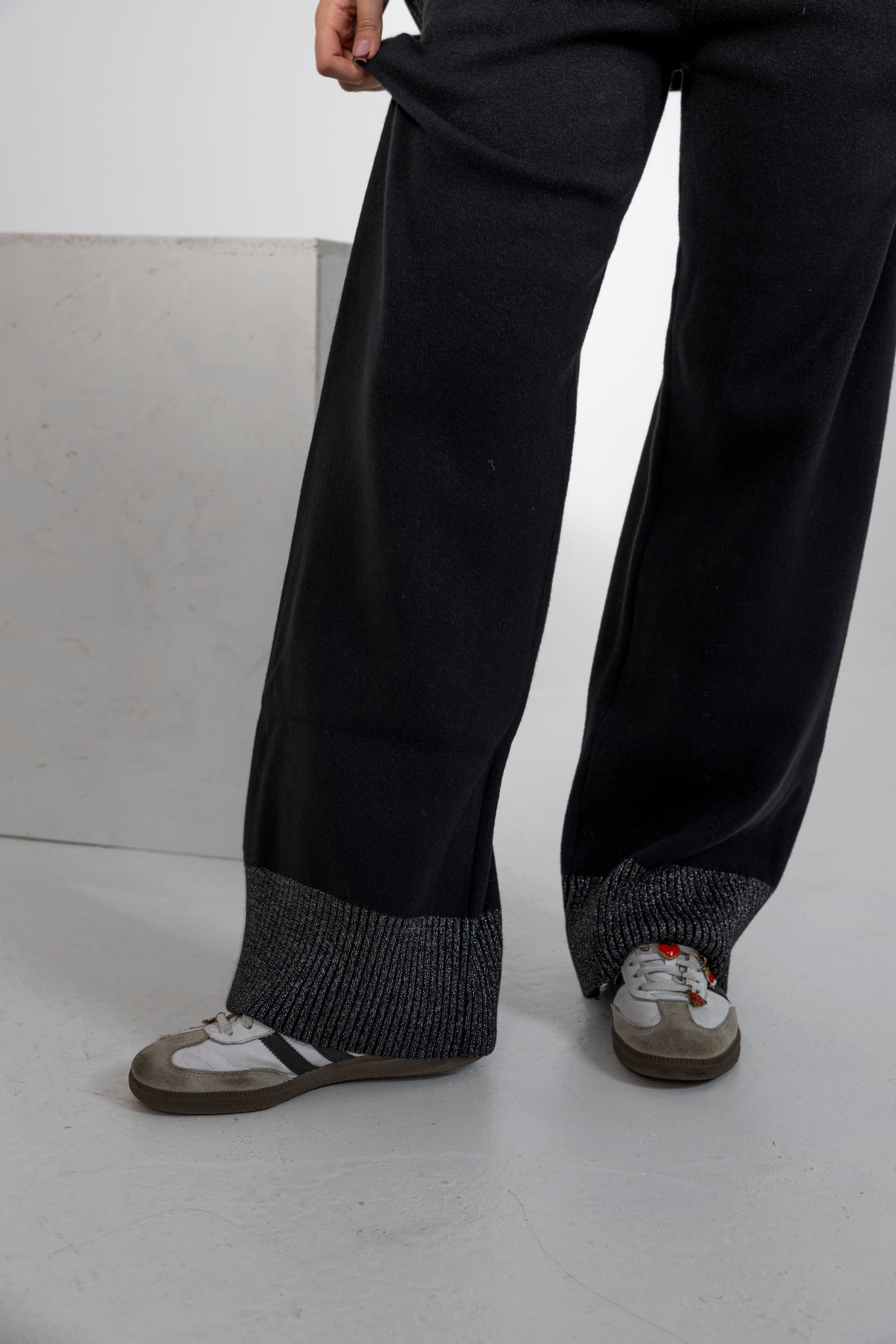 Pantaloni, taglia unica, nero Alessia Massimo