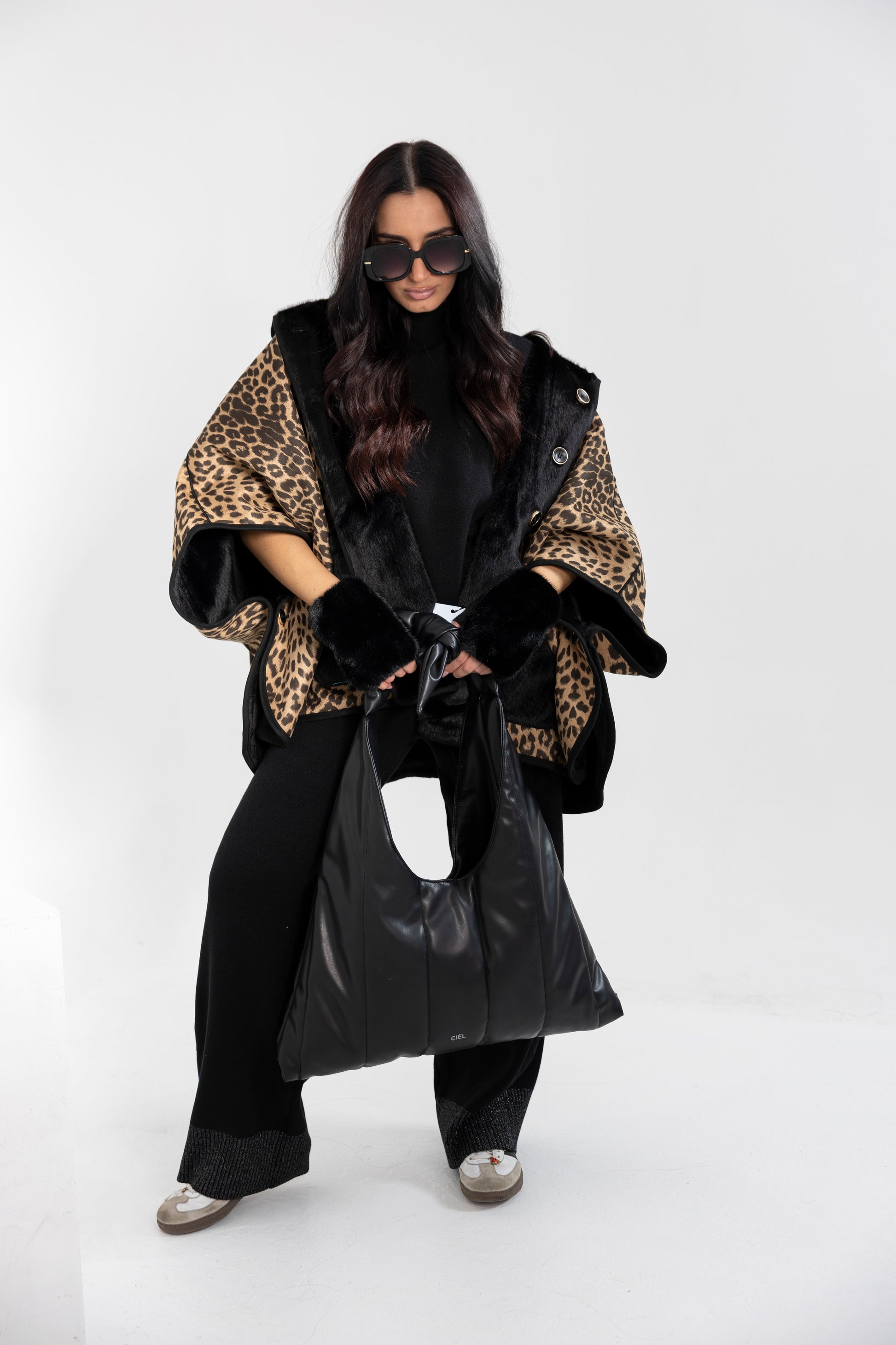 Borsa a spalla nera Cièl