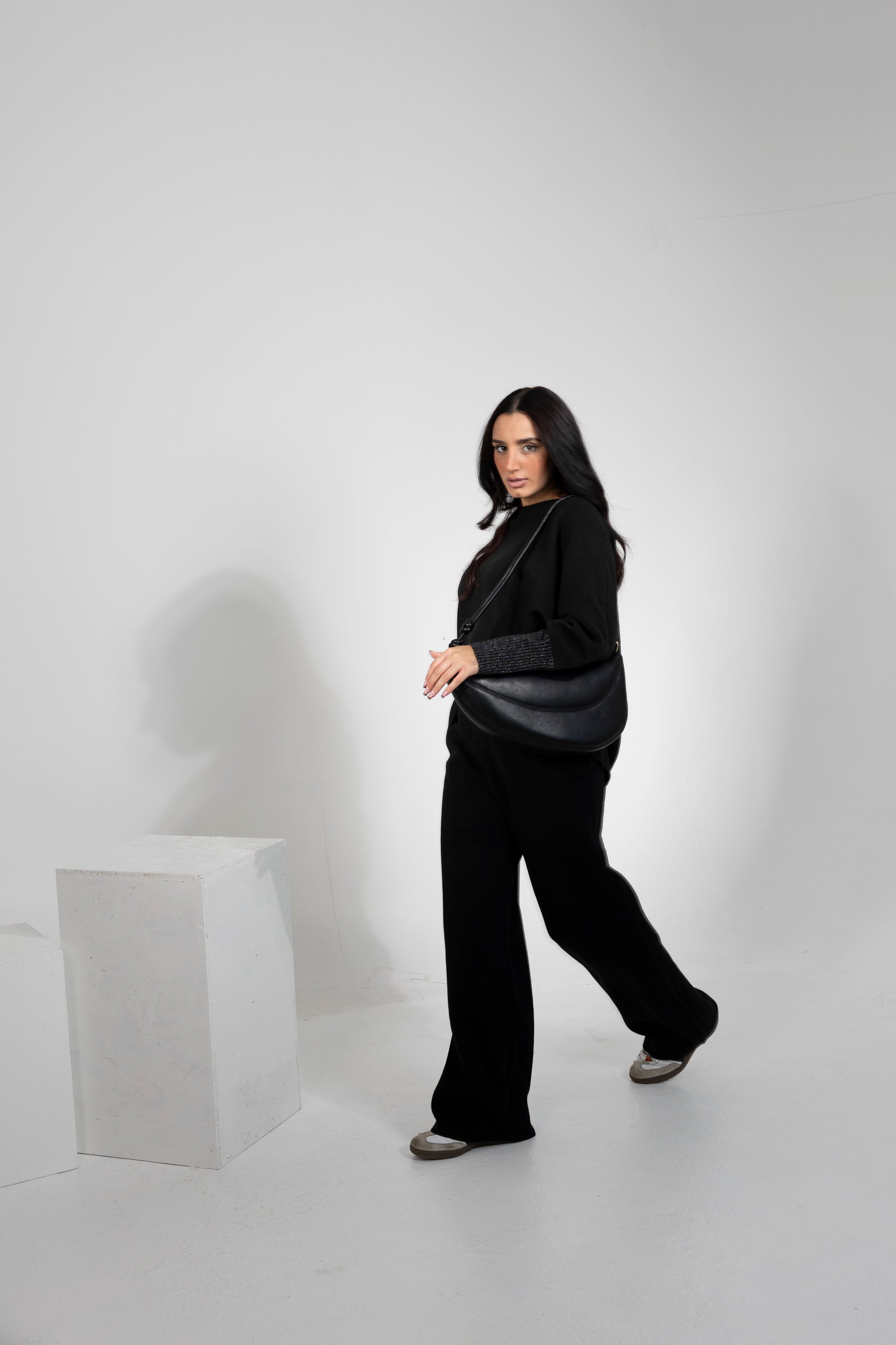 Pantaloni, taglia unica, nero Alessia Massimo