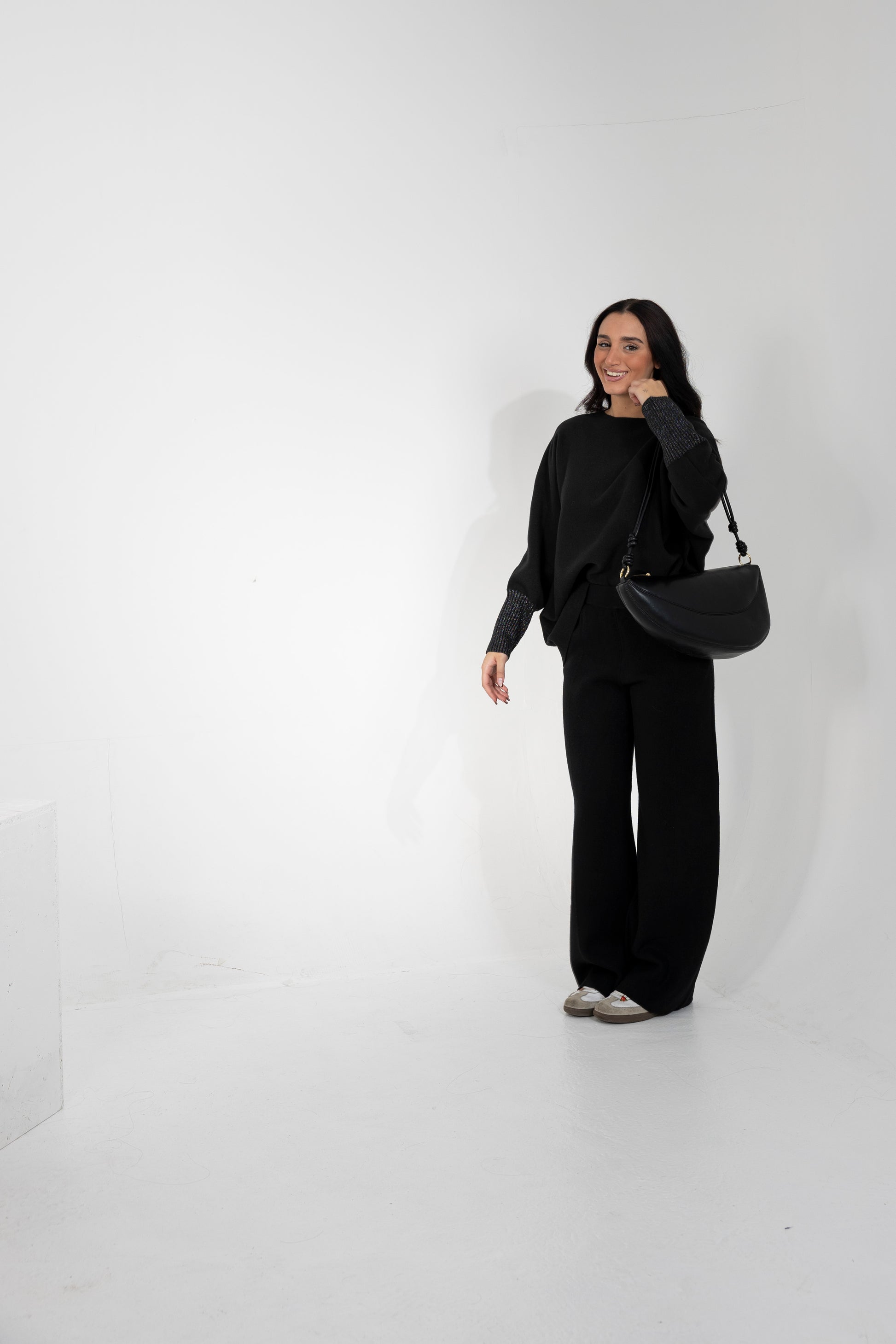 Pantaloni, taglia unica, nero Alessia Massimo