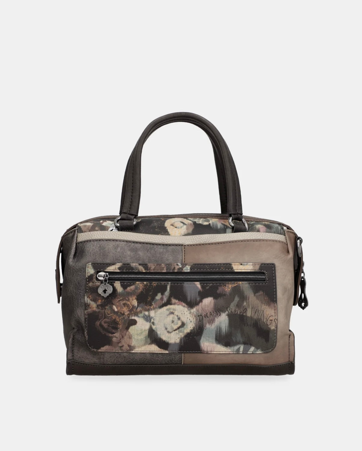 Borsa fantasia beige/marrone Anekke