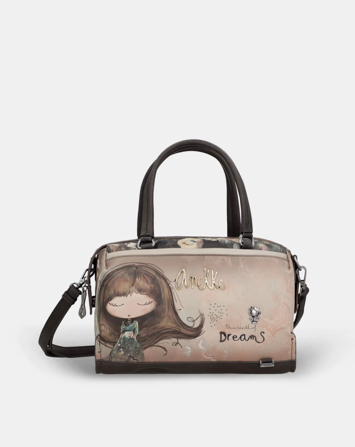 Borsa fantasia beige/marrone Anekke