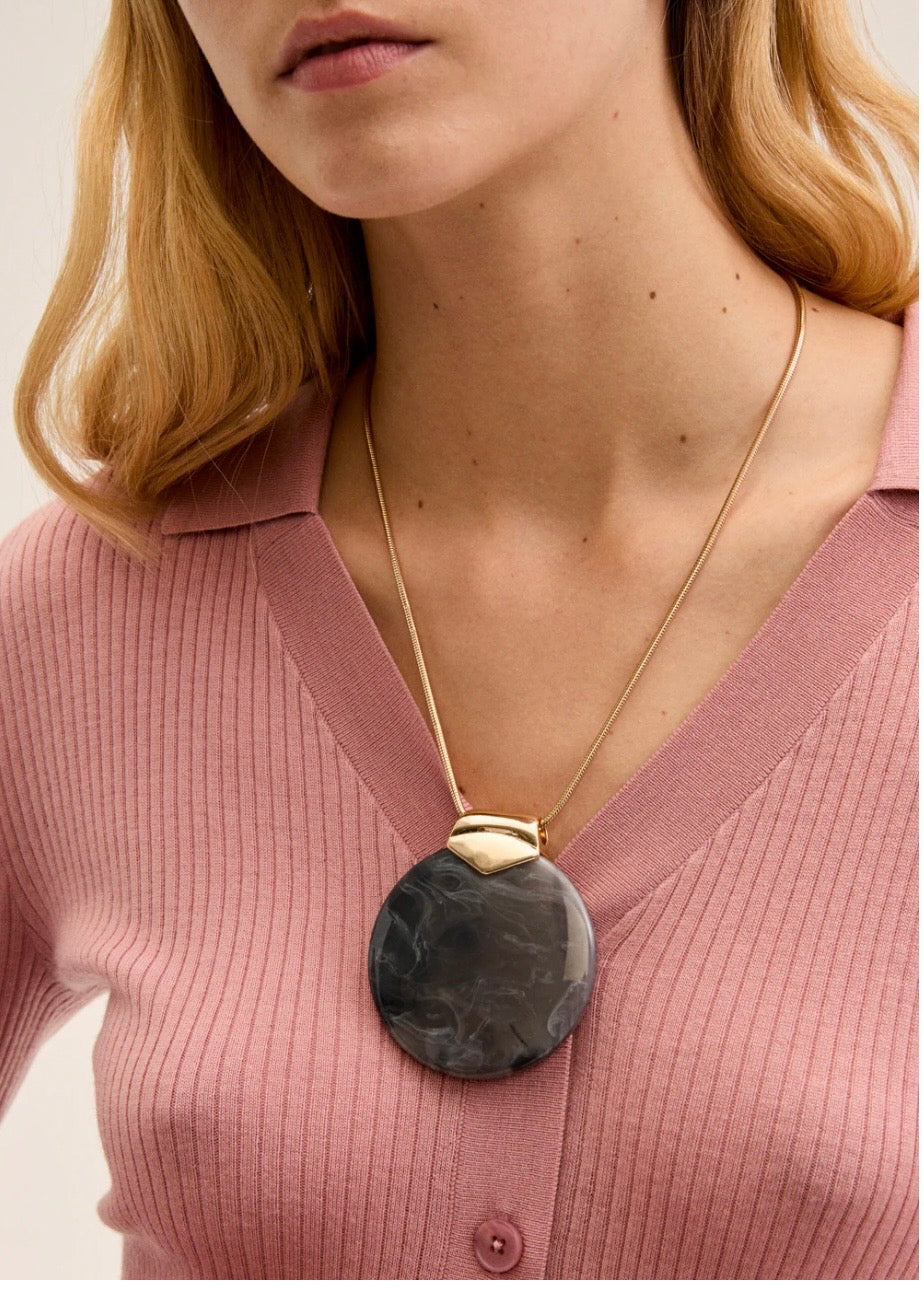 Collana color oro e verde Nalì