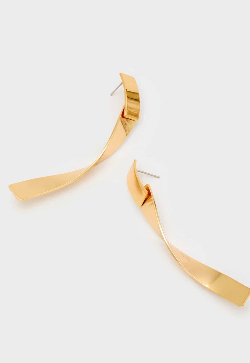 Orecchini dorati lunghi Nalì