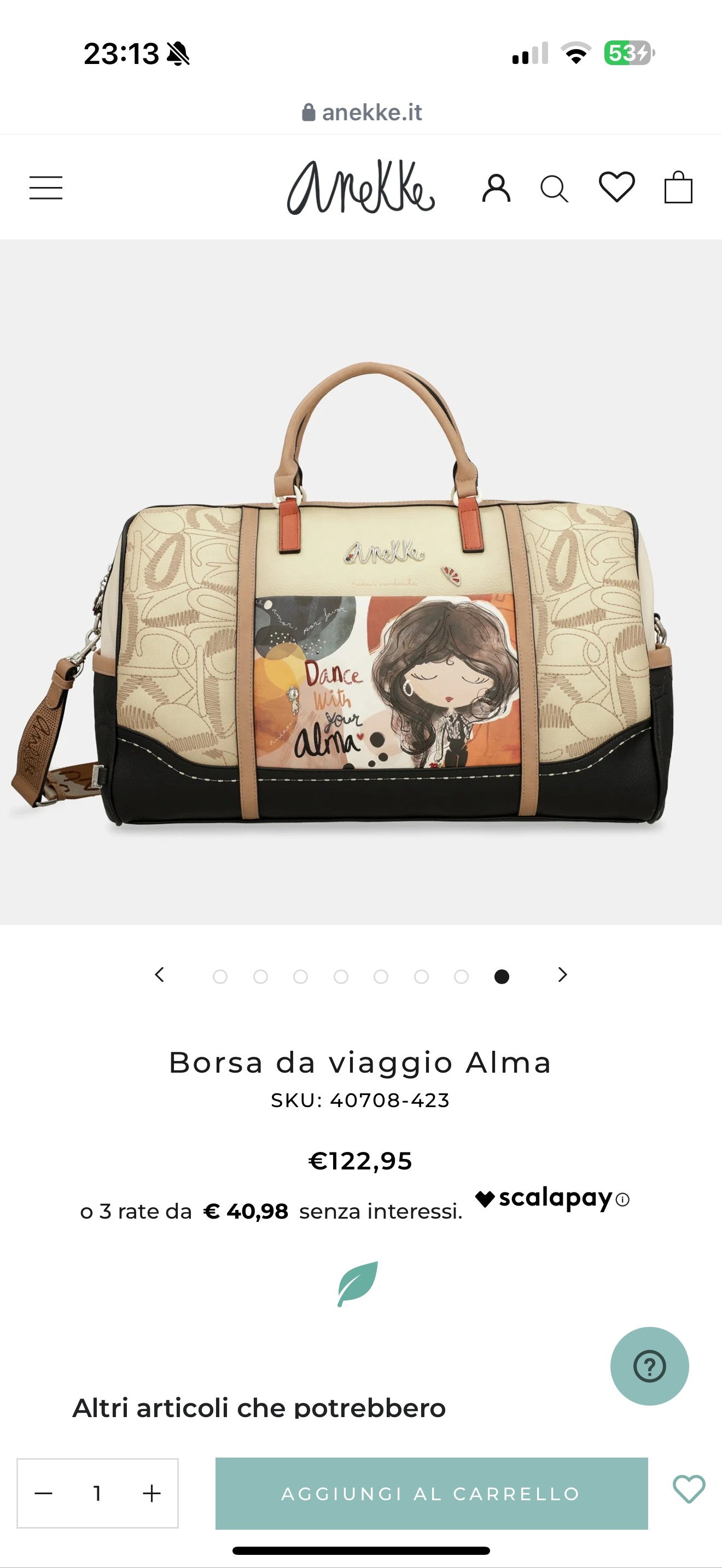 Borsone da Viaggio Anekke Alma