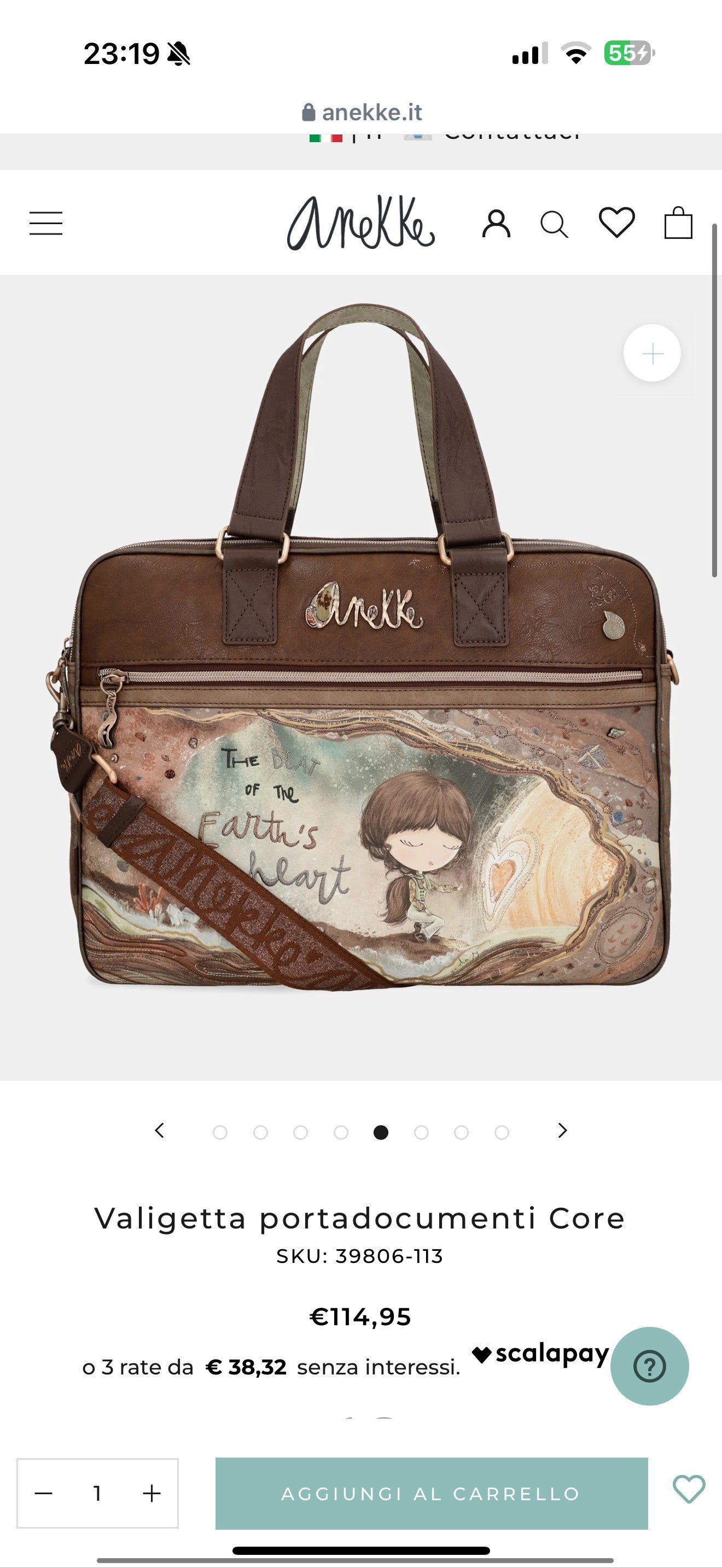 Borsa Porta PC Anekke The Beat of the Earth