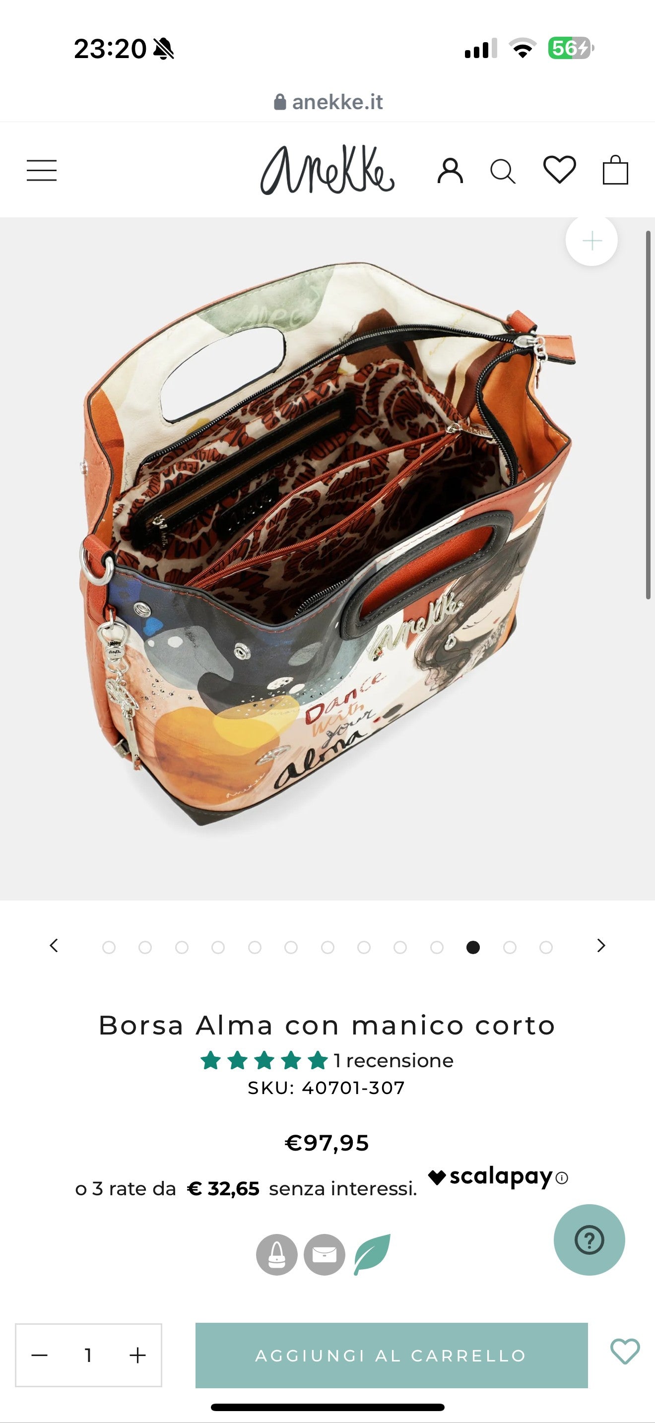 Borsa a Mano Anekke Dance With Your Alma