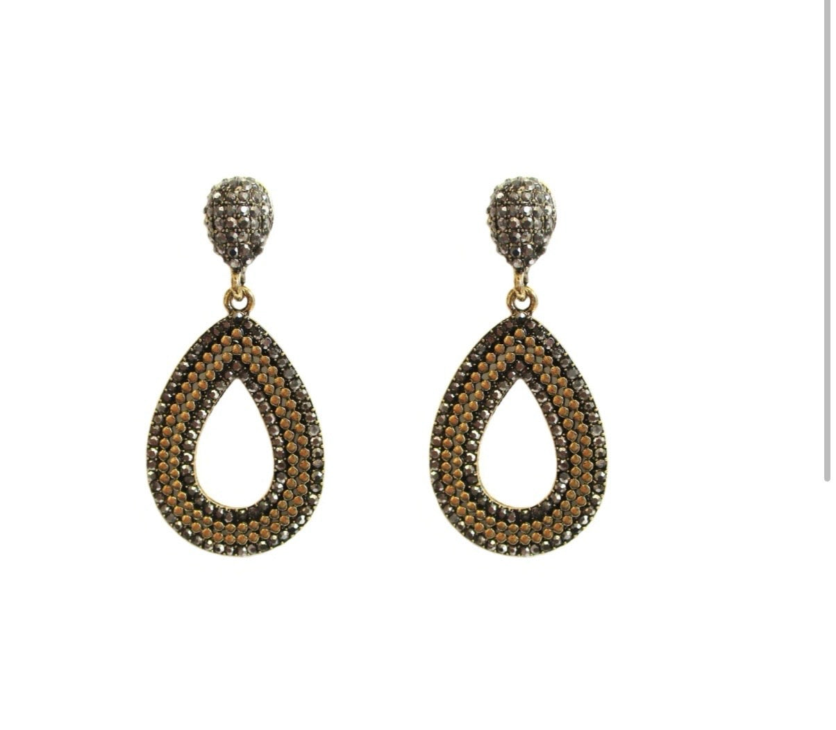 Orecchini argentati a goccia Dolman