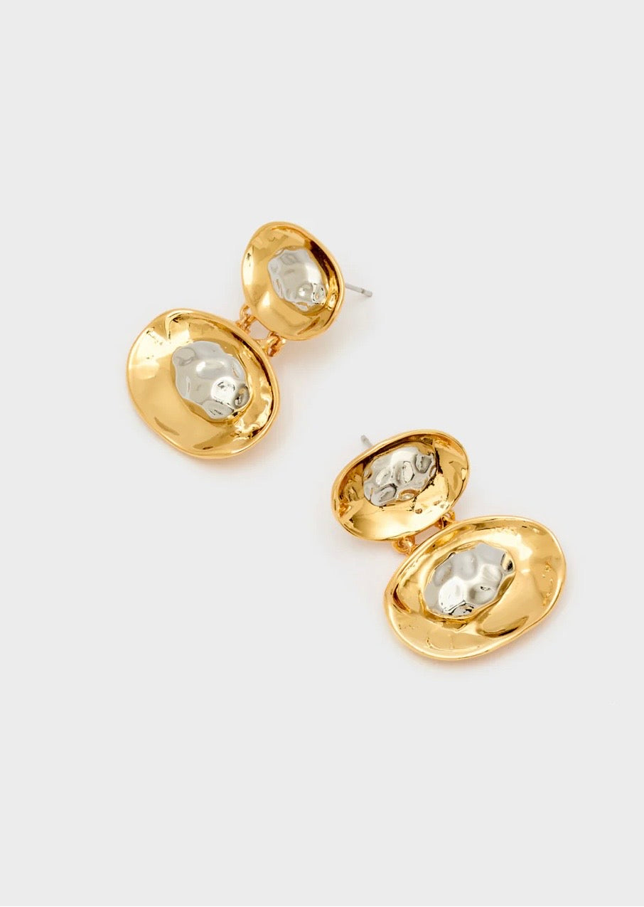 Orecchini oro/argento Nalì