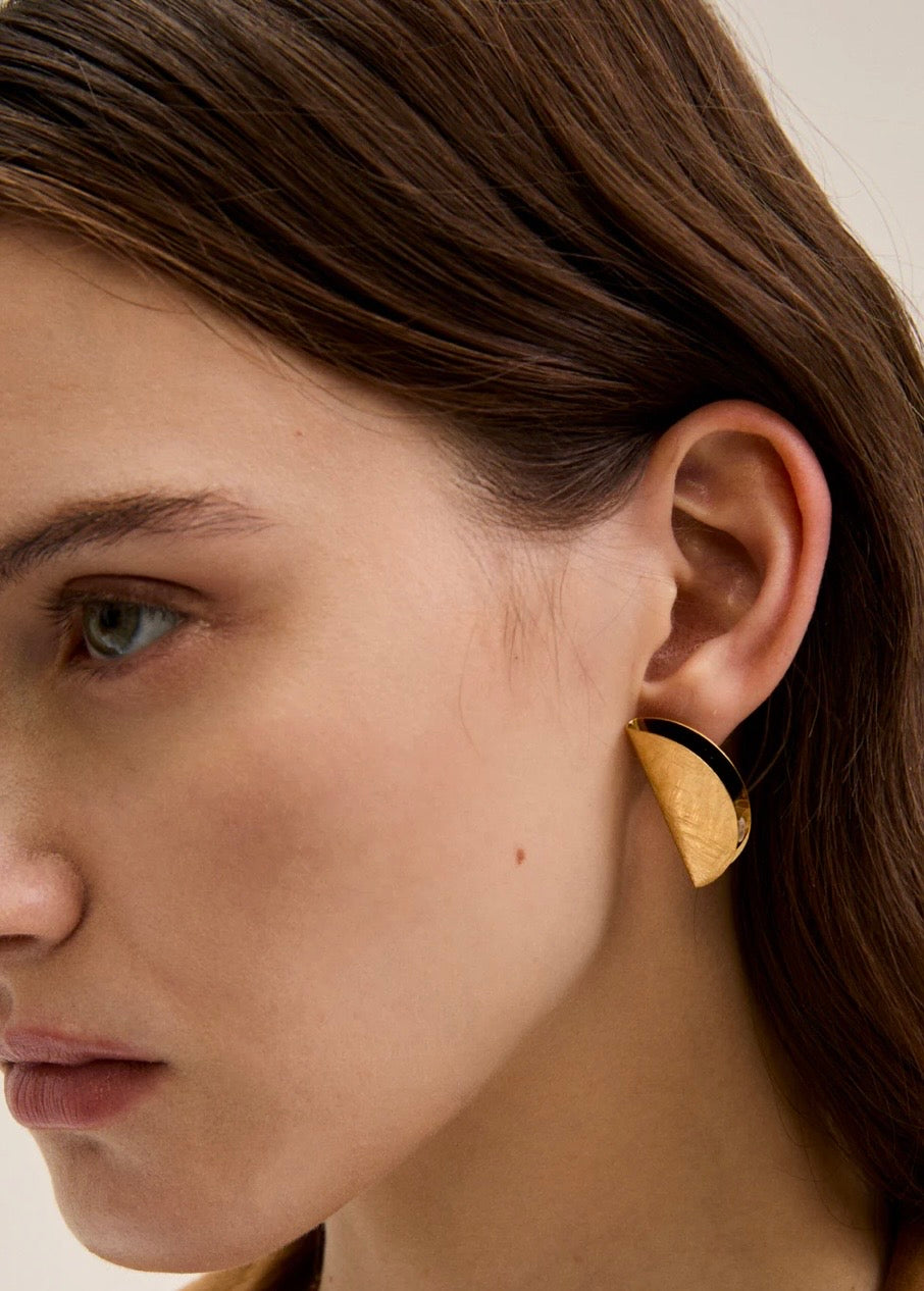 Orecchini dorato lucido Nalì