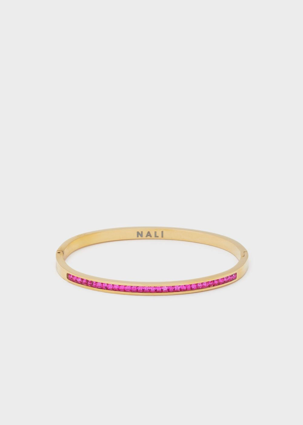 Bracciale Rigido Dorato con Cristalli