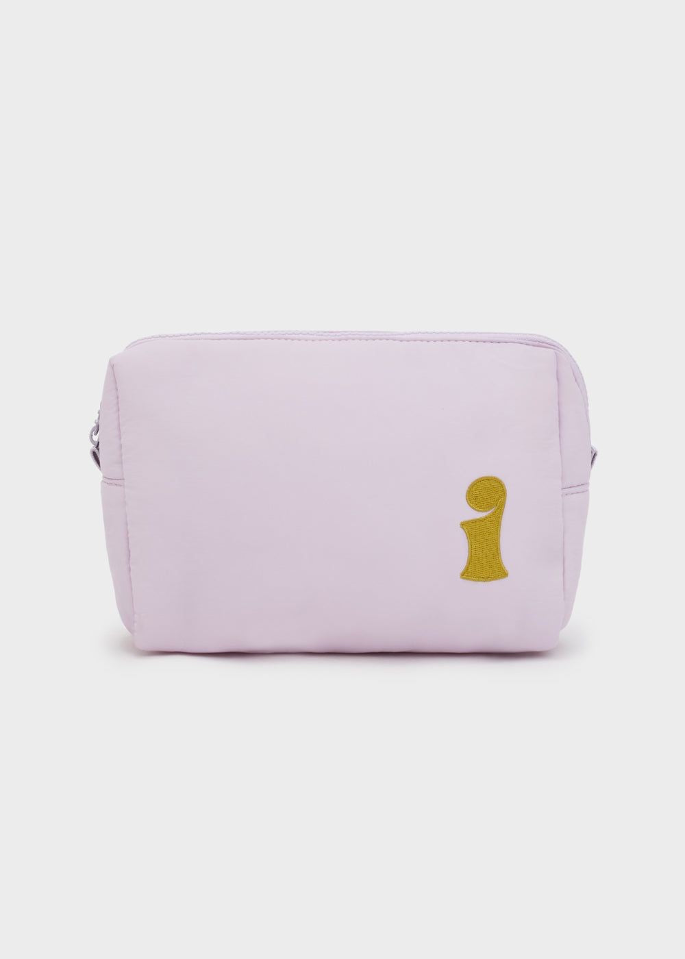 Beauty Case Verde Pastello con Iniziale Rosa