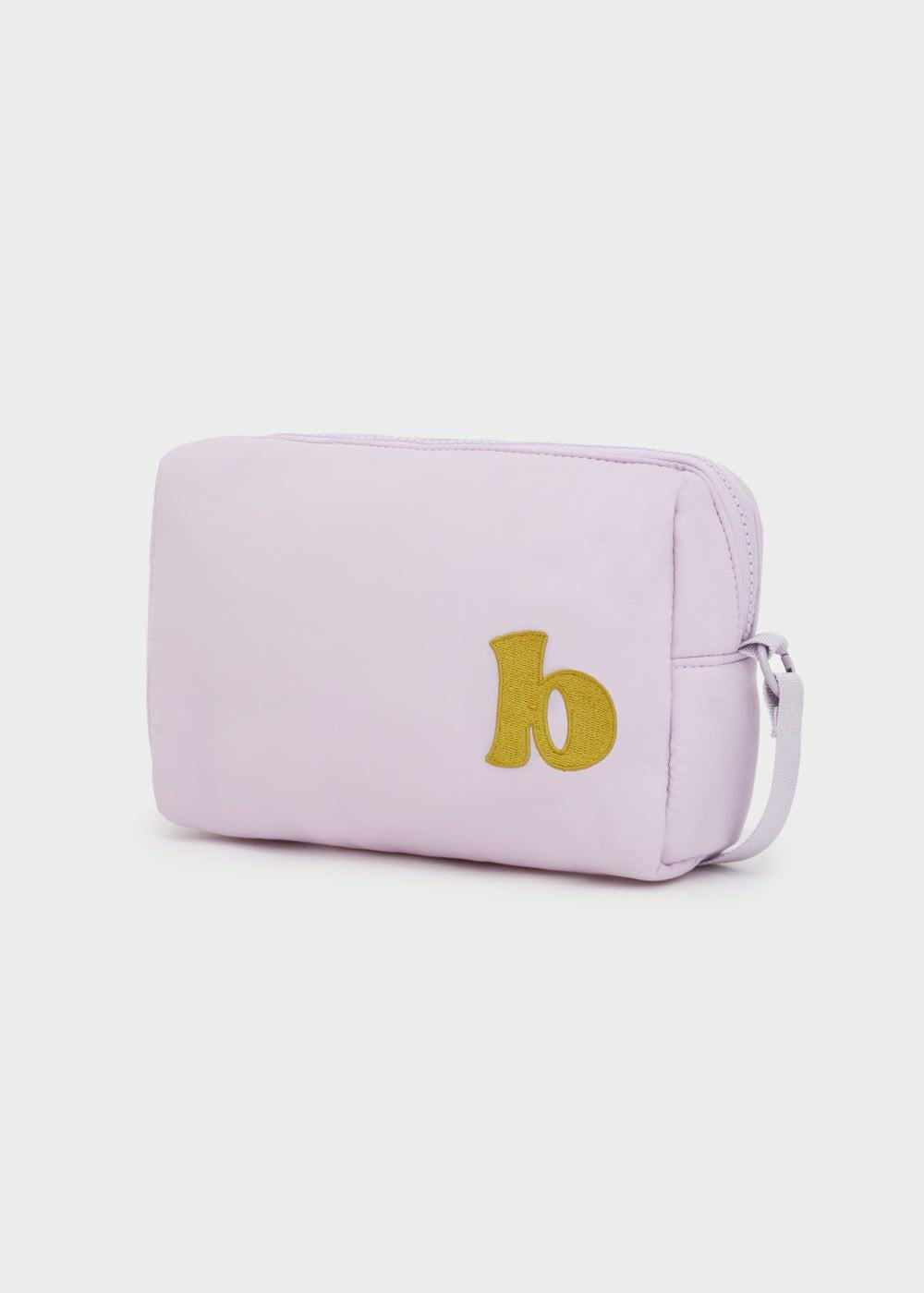 Beauty Case Verde Pastello con Iniziale Rosa