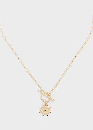 Collana con Occhio Nero e Chiusura T-Bar