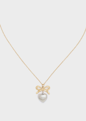 Collana con Fiocco e Cuore