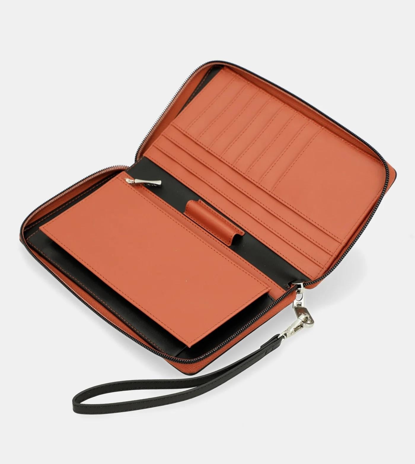 Portafoglio Organizer Zip Terracotta