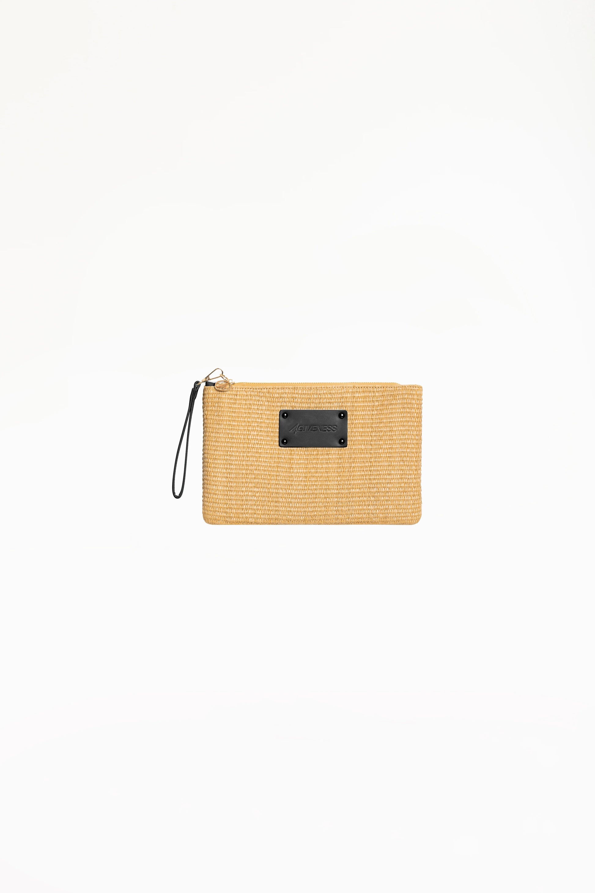 Pochette Intrecciata Beige con Dettagli Neri 4GIVENESS