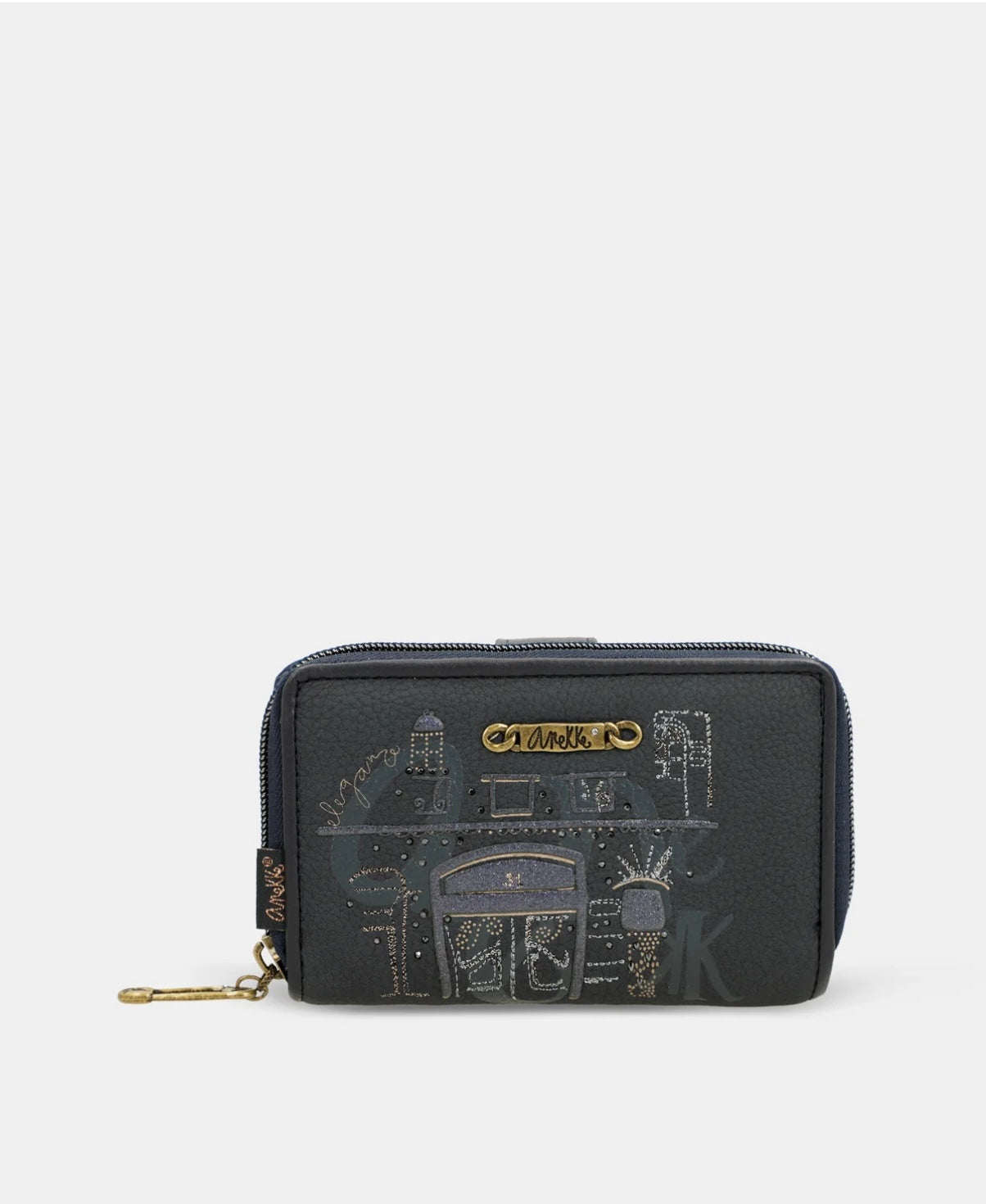 Portafoglio blu Anekke