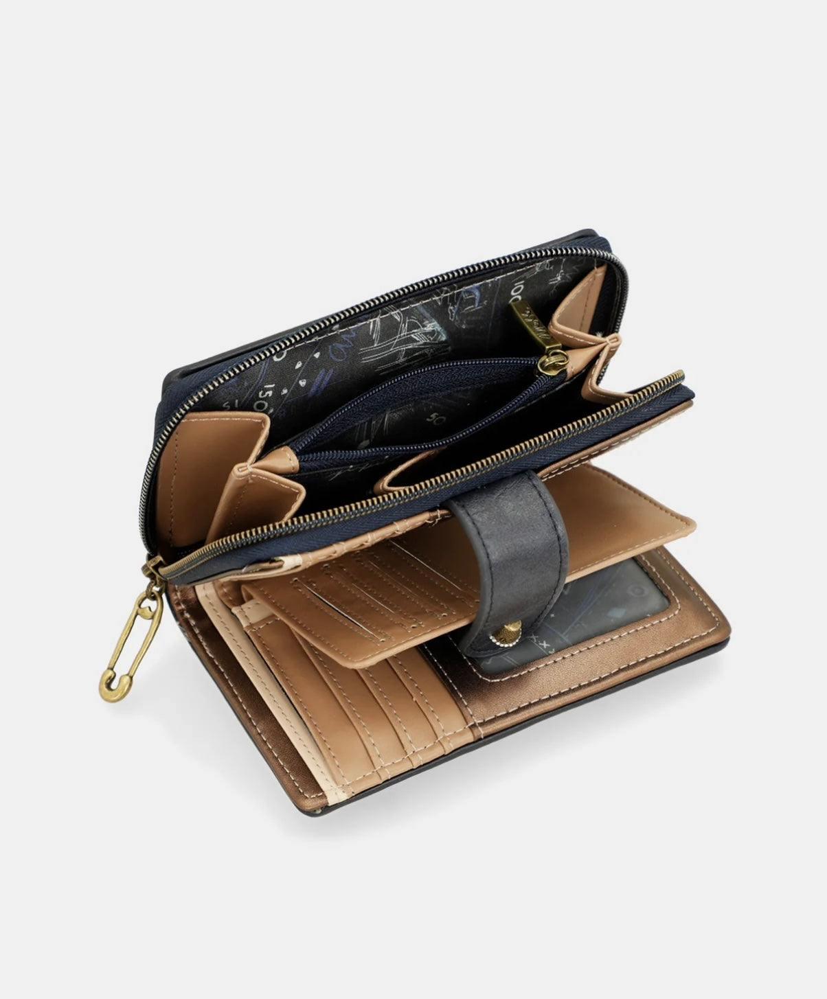 Portafoglio blu Anekke