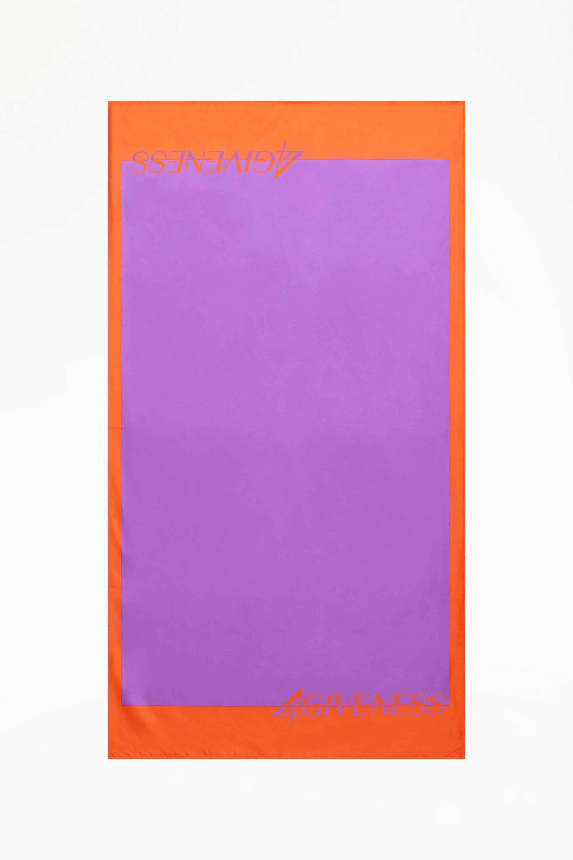 Telo Mare Lilla con Bordo Arancione 4GIVENESS
