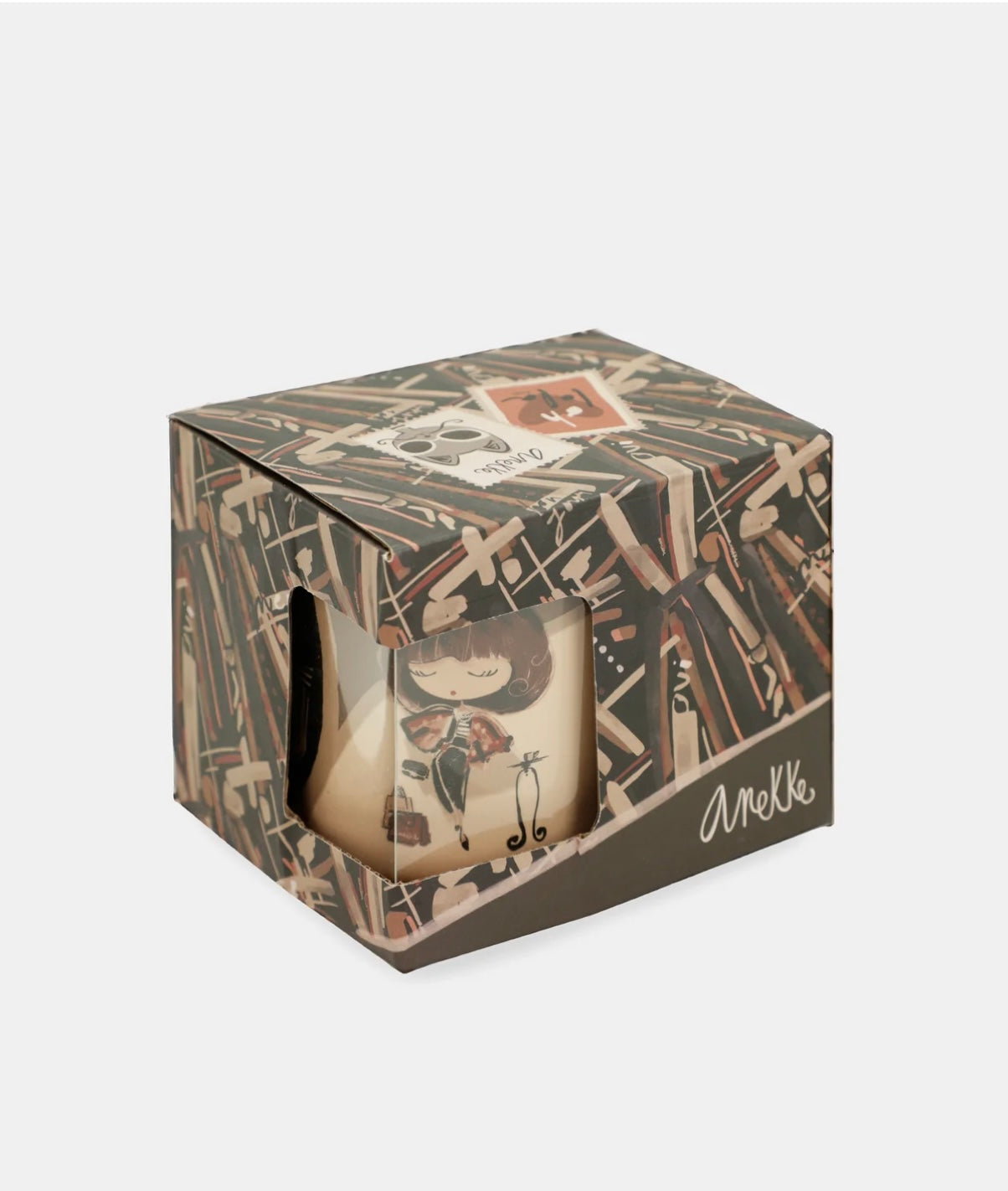 tazza fantasia marrone/beige Anekke