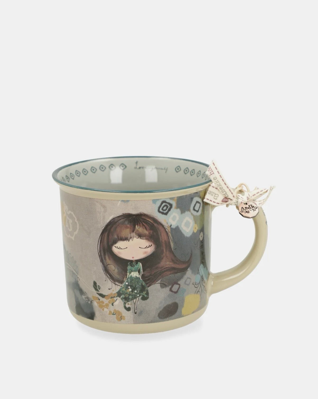 Tazza fantasia taupe/grigio Anekke