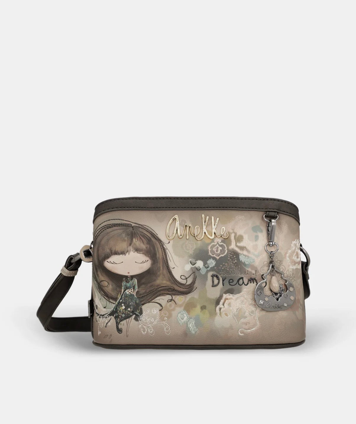 Borsa tracolla fantasia taupe Anekke