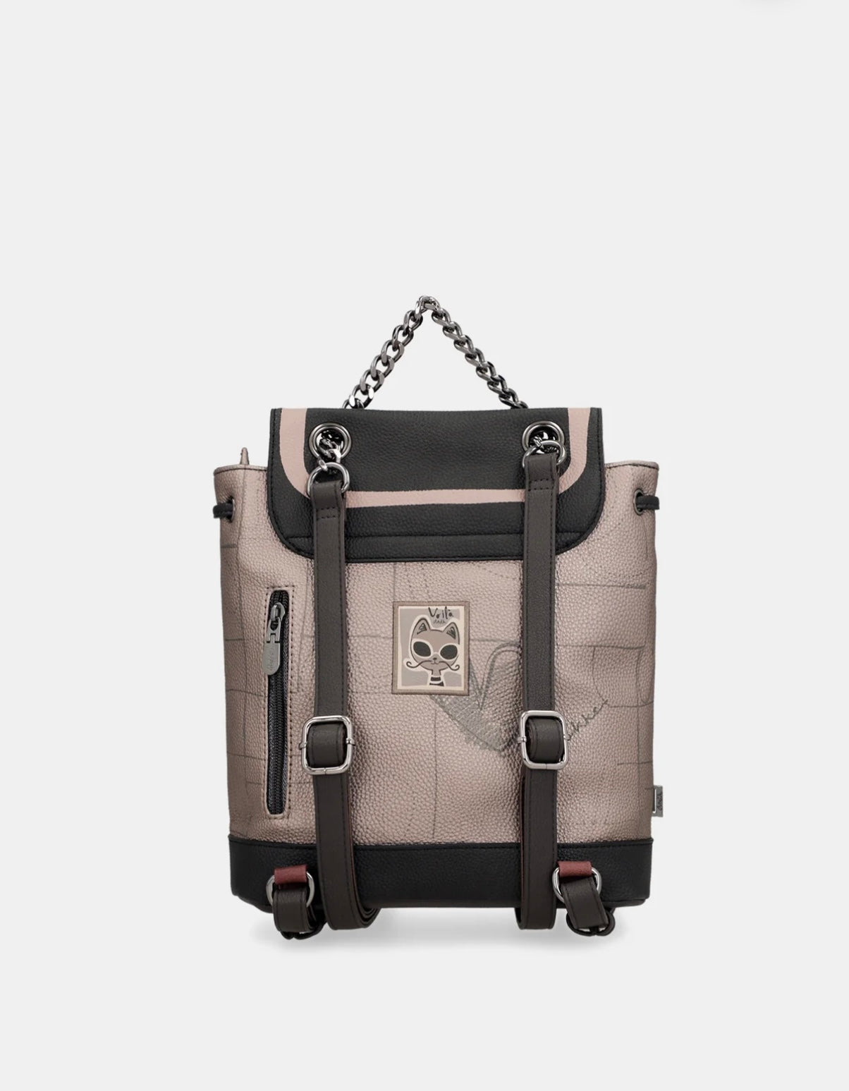 Zaino fantasia testa di moro/marrone/beige Anekke