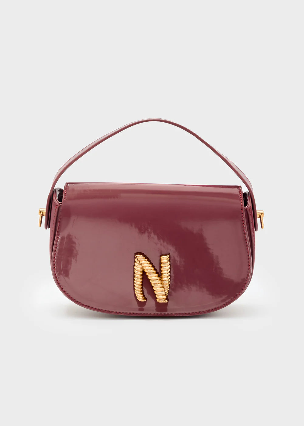 Borsetta in vernice bordeaux Nalì