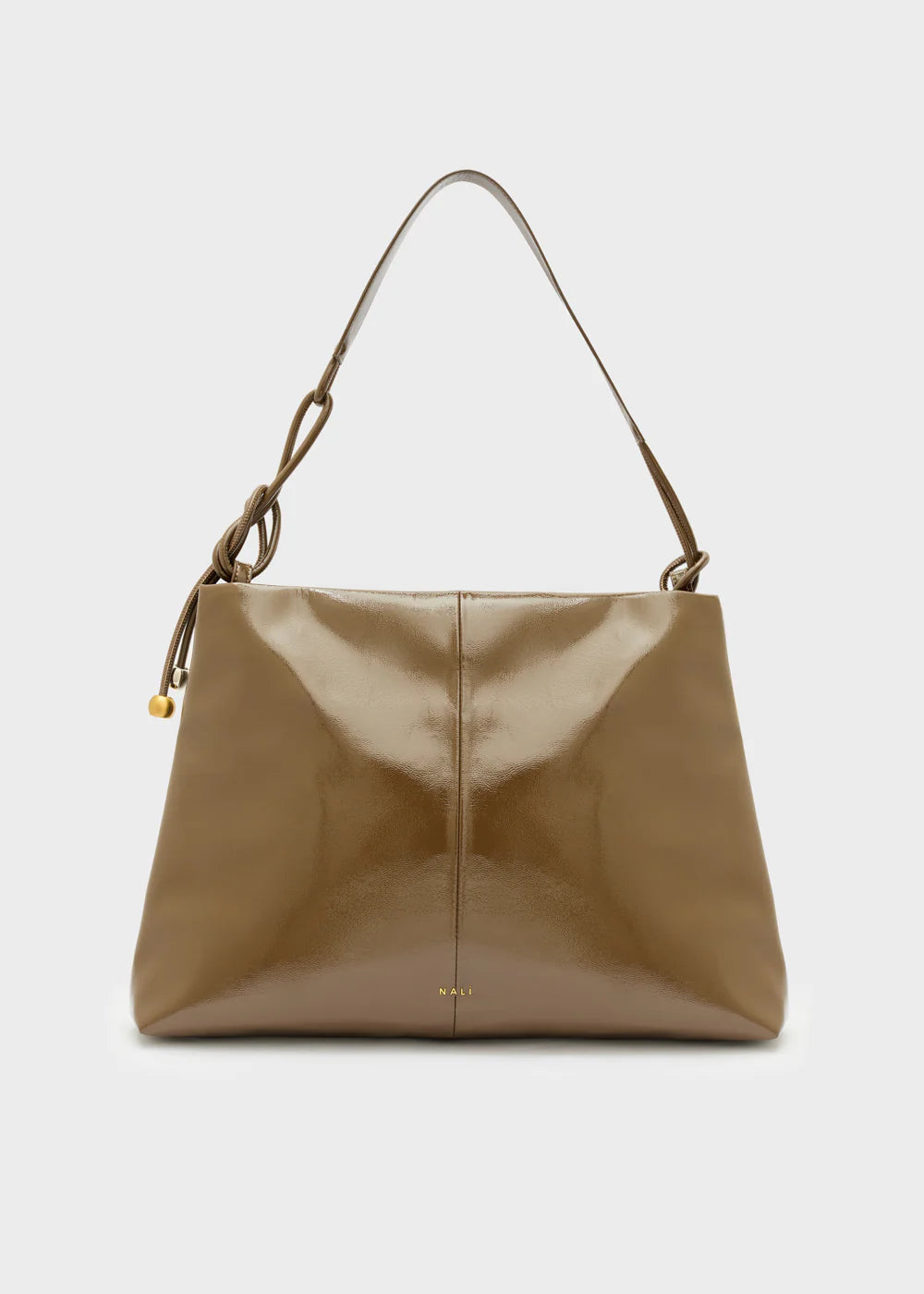 Borsa in vernice fango Nalì